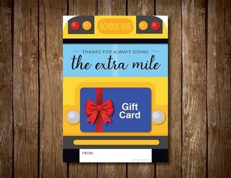 Gift Cards For Bus Drivers