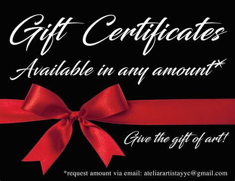 Gift Certificate Advertising Ideas