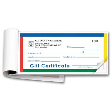 Gift Certificate Booklets