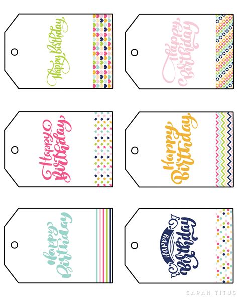 Gift Tag Labels Printable