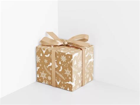 Gift box 3d mockup.  Free for both personal and commercial use.  Find 7,078 Storage Boxe...