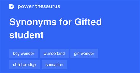 Gifted Child synonyms - 155 Words and Phrases for Gifted Child