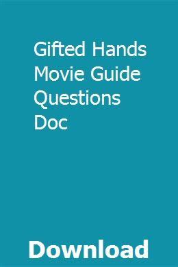 Gifted hands movie guide questions doc. - 2010 yamaha zuma 125 motorcycle service manual.