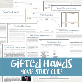 Gifted hands study guide for movie. - Mettler toledo ind 310 technical manual.