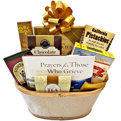 Gifts for condolences. Get sympathy gift baskets delivered and send your condolences to a family member, coworker, friend or client who has experienced a loss whether they're near or far. ... GIFT BASKETS. SHOP BY PRODUCT. SHOP BY PRICE. COMMUNITY. Close Menu. Holidays. St. Patrick’s Day Gifts - 3/17; Easter Gifts - 3/31; 