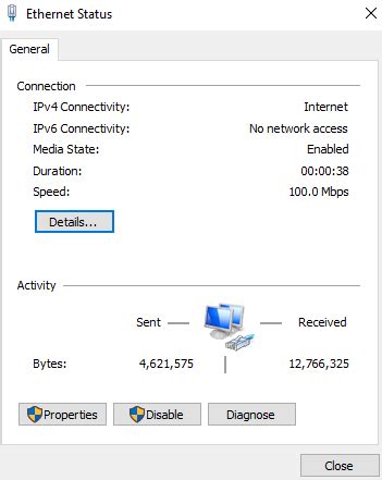 Gigabit Network Card is only showing 100mbps in network adapter>status