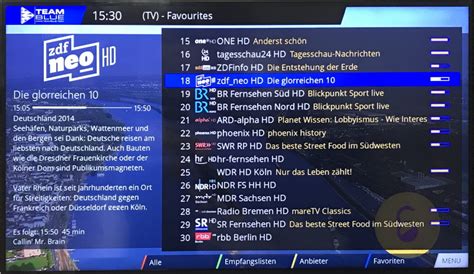 Gigablue senderliste.  W&auml;hlt den Pfad der .  Wir haben bereits vorprogrammierte Kanal-Liste...