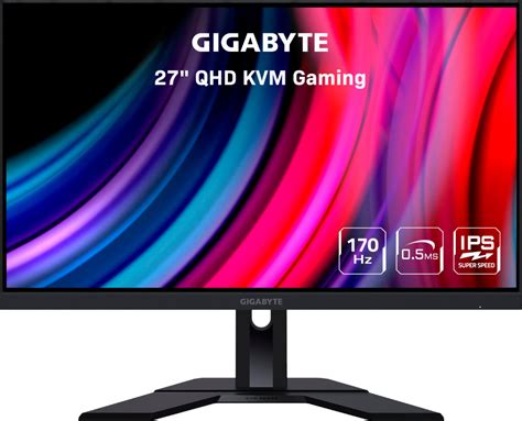 Gigabyte Monitor gaming LED IPS Gigabyte 27, QHD, DisplayPort, …