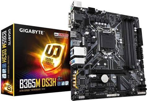 Gigabyte b365m ds3h.  B365M DS3H with an Intel Core i5-9500T processor. , Lt...