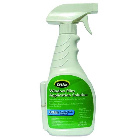 Use a solution of tear-free baby shampoo and bottled water to provide the correct pH and final clarity to your project. Never use any cleaner containing vinegar or ammonia to clean the film or windows, as this could damage the film. Scrape away any paint or grime. Spray the window again, clean the glass with a squeegee and dry the glass and .... 