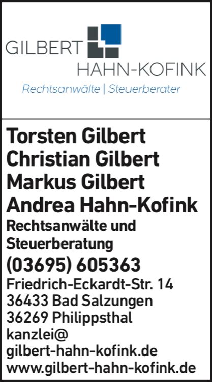 Gilbert + Gilbert + Hahn-Kofink Steuerberater und …