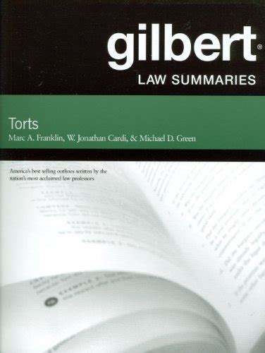 Full Download Gilbert Law Summaries On Torts 24Th By Marc A Franklin