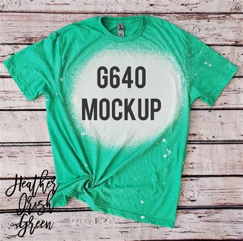 Gildan Bleached Shirt Mockup - Etsy