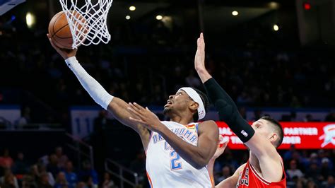 Gilgeous-Alexander scores 40, Thunder beat Bulls for sixth straight victory