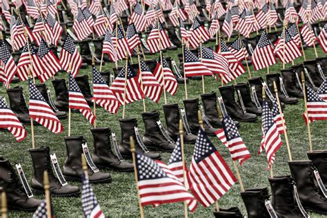 Gillette Stadium hosts ‘Boots on the Ground for Heroes’ memorial for Veterans Day weekend