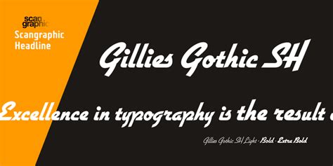 Gillies Gothic SH Font Webfont & Desktop MyFonts