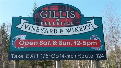 Gillis of Belleisle Winery - 1826 NB-124, Springfield, NB E5T 2K2, …