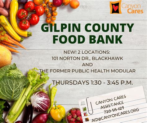 Gilpin County Food Pantry - Fall Drive-Through Central …