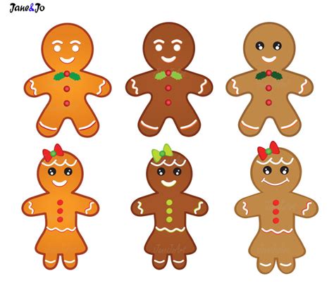 Ginger Cookie Clipart - Etsy