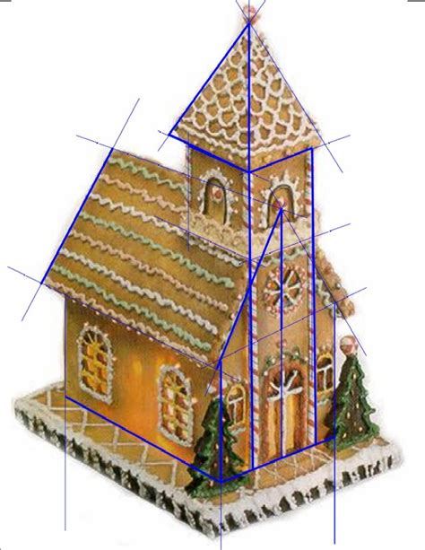 Gingerbread Church Template Printable