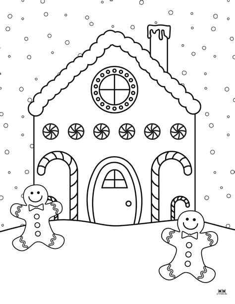 Gingerbread Coloring Pages Free Printable Coloring Pages