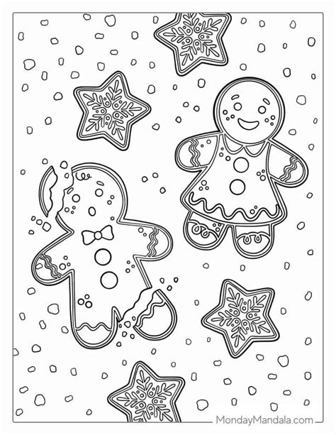 Gingerbread Coloring Shee
