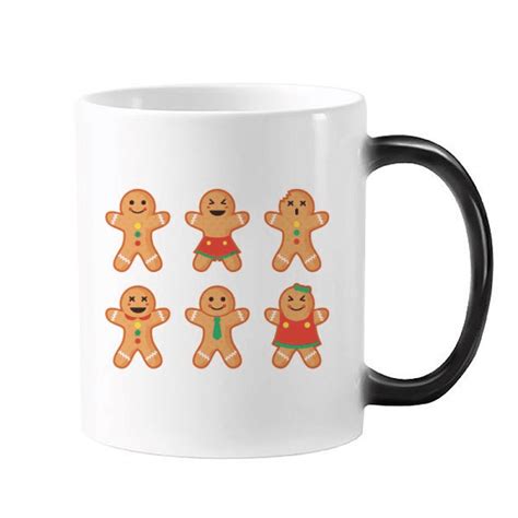 Gingerbread Cookie Men mas Changing Color Mug Morphing …