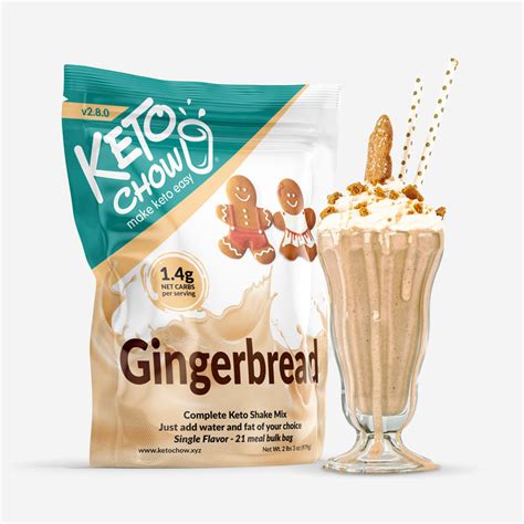 Gingerbread Keto Chow Gingerbread Meal Replacement Shake