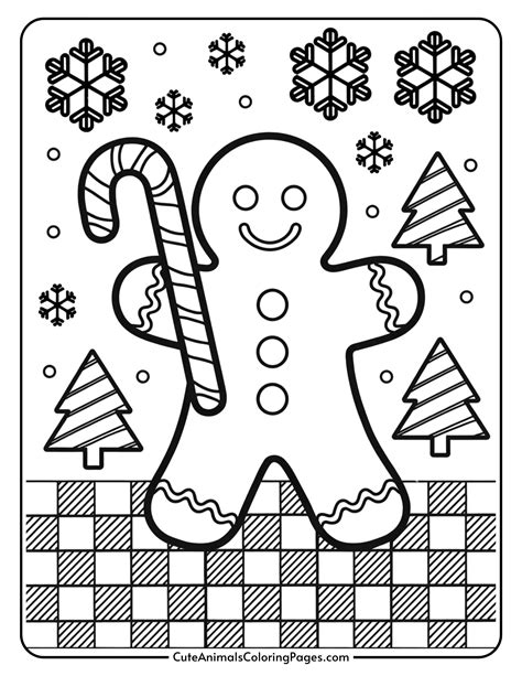 Gingerbread Man Coloring