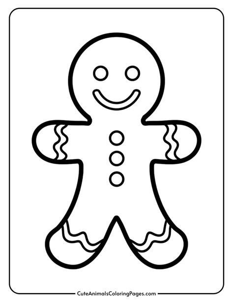 Gingerbread Man Coloring Book