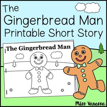 Gingerbread man story printable puppets.  Instructions for each are listed below.  Have the chi...
