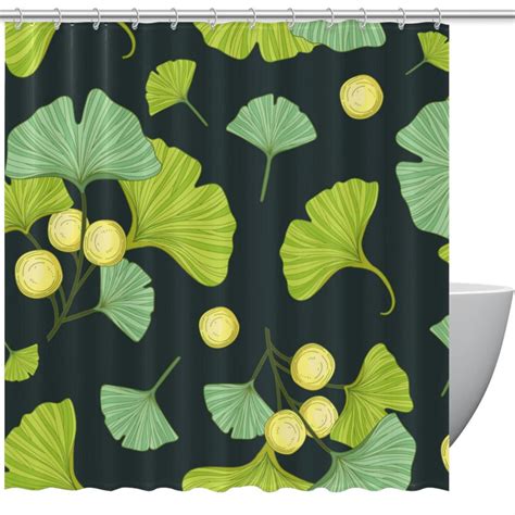 Ginkgo Biloba Shower Curtains Pixels