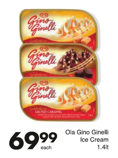 Gino Ginelli Ice Cream Price Check