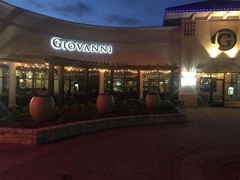 Giovanni restaurant. Sep 26, 2020 · Giovanni's. Claimed. Review. Save. Share. 100 reviews #4 of 52 Restaurants in Menifee $$ - $$$ Italian Pizza Vegetarian Friendly. 26900 Newport Rd Ste 112, Menifee, CA 92584-9222 +1 888-904-3180 Website Menu. Closed now : See all hours. Improve this listing. 