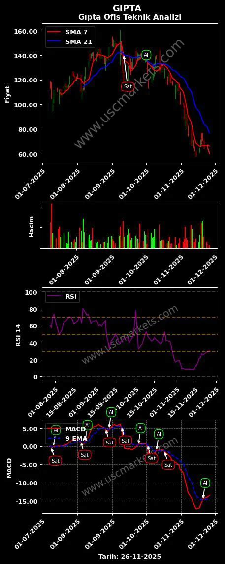 Gipta Hisse Grafik (GIPTA). 