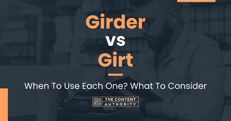 Girder vs. Girt - What