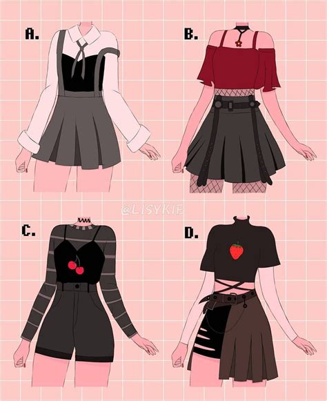 Girl Anime Clothes Drawings