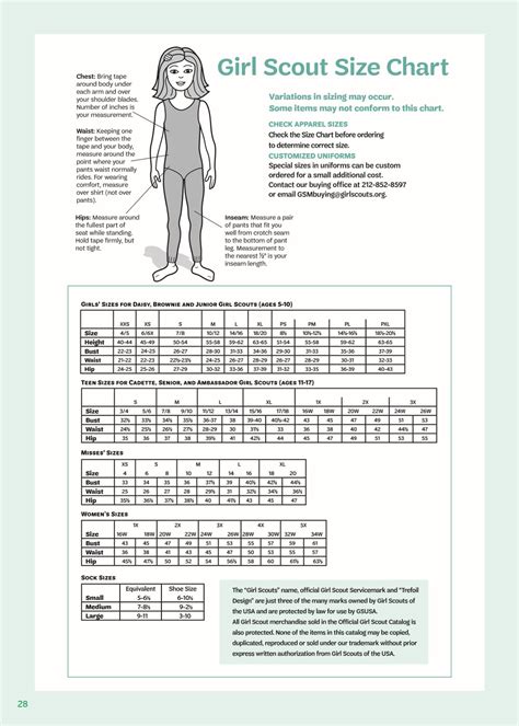 Girl Scout Size Chart - Girl Scouts of Greater Chicago and …