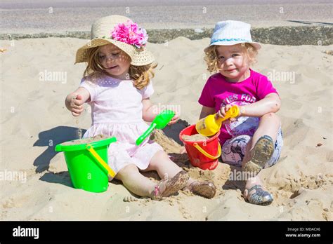 Girl at bournemouth beach Stock Photos and Images