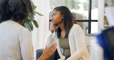 Girl avoiding eye contact while talking.  Knowing what the lack of eye cont...