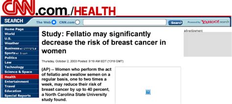 Girl finds her ability to suck.  Does fellatio significantly decrease the ris...