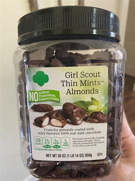 Girl scout thin mint almonds costco. In past years, some Costco clubs have sold Girl Scout Thin Mints Almonds. While these mint-chocolate-coated almonds haven't been spotted at Costco in the last year, they could show up again later ... 