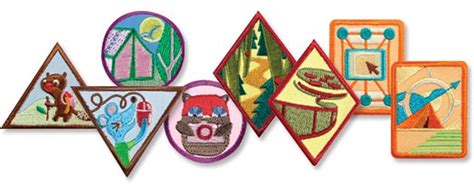 Girl scouts badges.  Each one will spark imagination, help Girl Scouts explore...