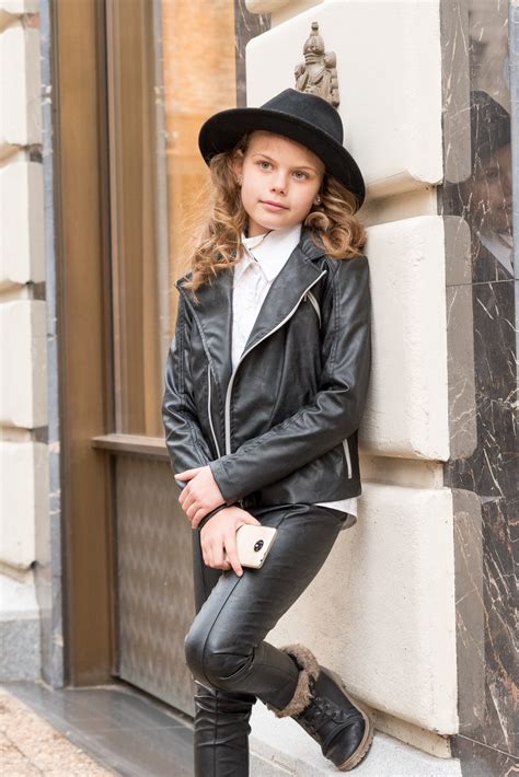 Girls Faux Leather Jacket - Etsy