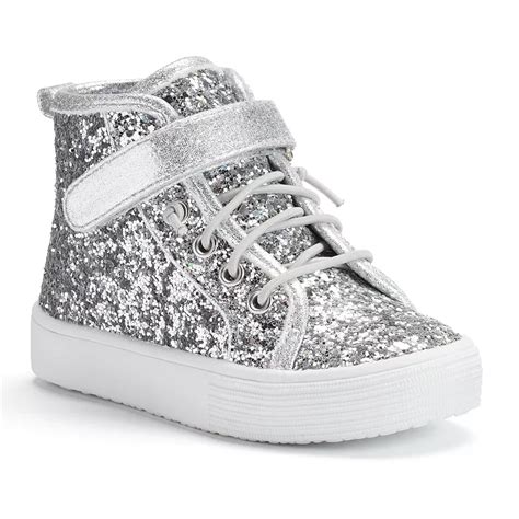 Girls Glitter High Tops Shoes + FREE SHIPPING Zappos.com