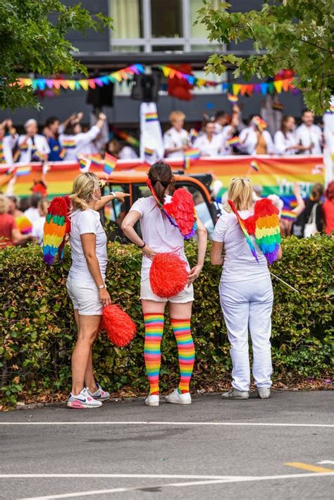 Girls Watching Gay Men Stock Photos