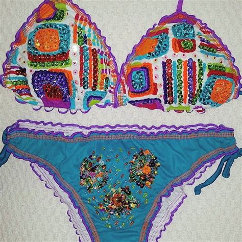 Girls in unusual bikinis. .  ...