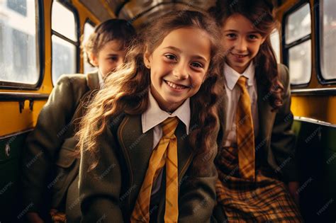 Girls on school bus.  Thousands of new images every day Completely Free to Explore Authentic ...