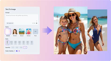 Girls to bikini.  Transform your swimwear ideas into stunning designs with advanced AI mod...