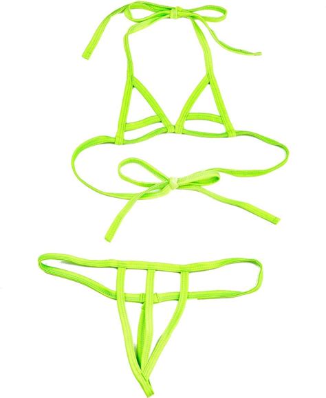 Girls waring string bikini.  We provide options from minimal coverage G-strings and T-backs t...
